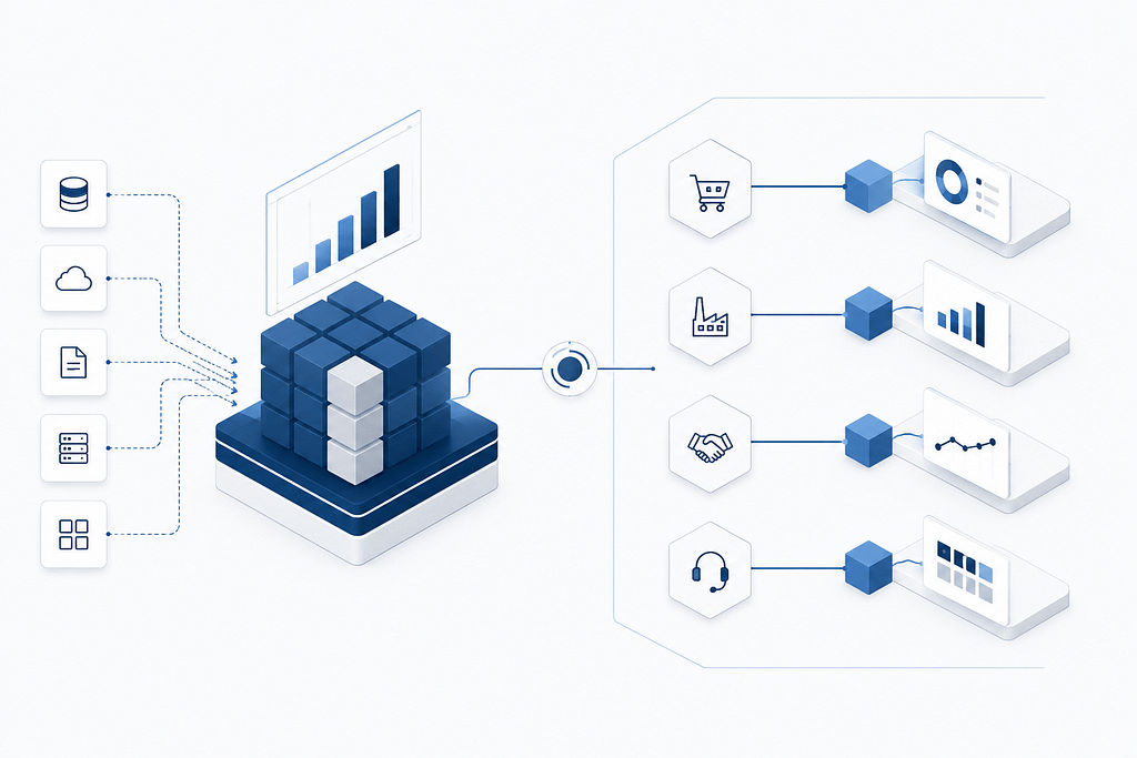 Darstellung von Embedded Analytics in SAP S/4HANA mit Echtzeit-Daten und operativem Reporting ohne separates BI-System