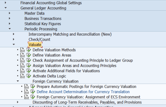 Customizing of SAP foreign currency valuation – Setting up valuation rules, company codes and currency settings in SAP S/4HANA