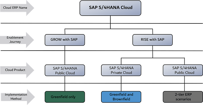 wie unterstützen SAP GROW und SAP RISE Unternehmen bei der Migration und Einführung von SAP Private Cloud und Public Cloud Lösungen?